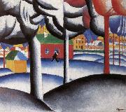 Kasimir Malevich Landscape oil painting reproduction
